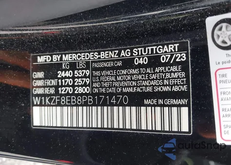 2023 Mercedes-Benz E 350 4Matic из США, поврежденный, VIN W1KZF8EB8PB171470